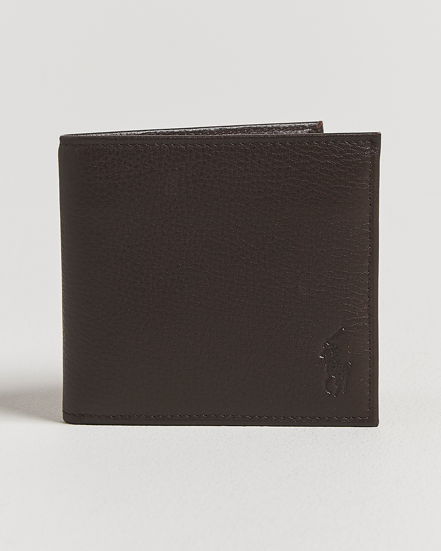 Herren | Geldbörsen | Polo Ralph Lauren | Pebbled Leather Billfold Wallet Brown