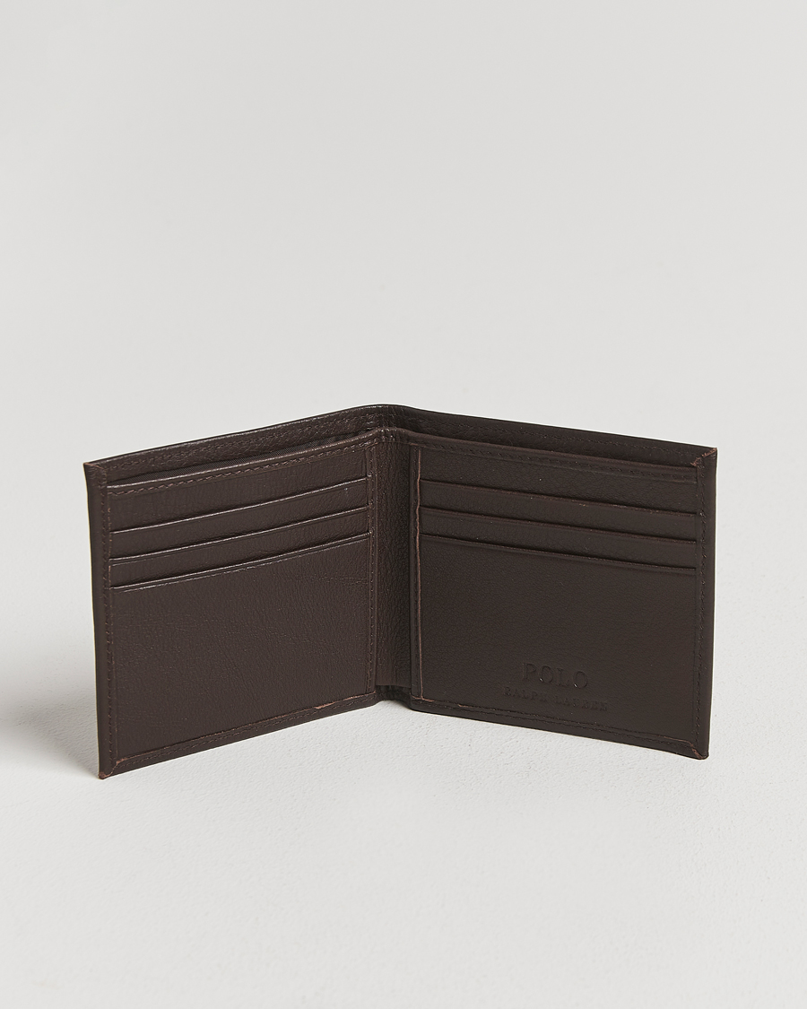 Herren | Geldbörsen | Polo Ralph Lauren | Pebbled Leather Billfold Wallet Brown
