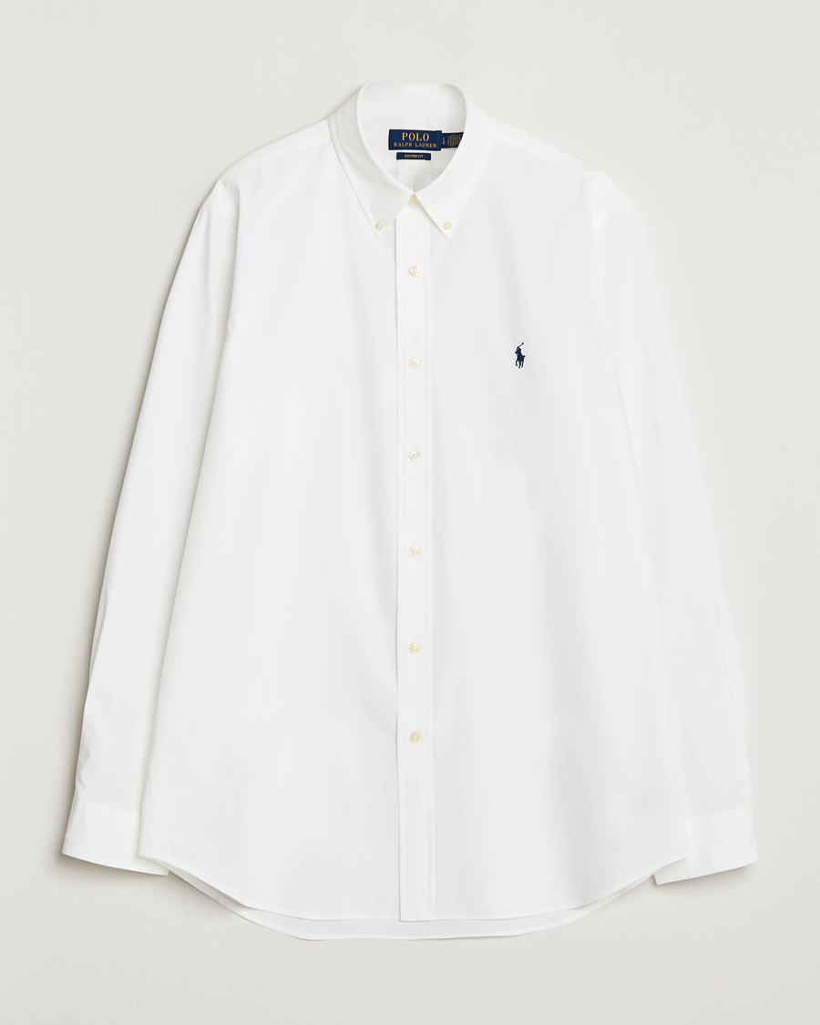 Herren | Hemden | Polo Ralph Lauren | Custom Fit Stretch Poplin Shirt White