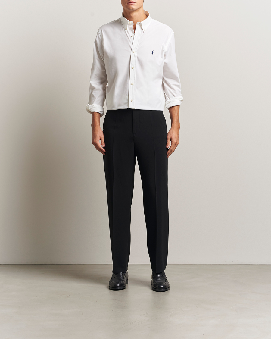 Herren | Hemden | Polo Ralph Lauren | Custom Fit Stretch Poplin Shirt White