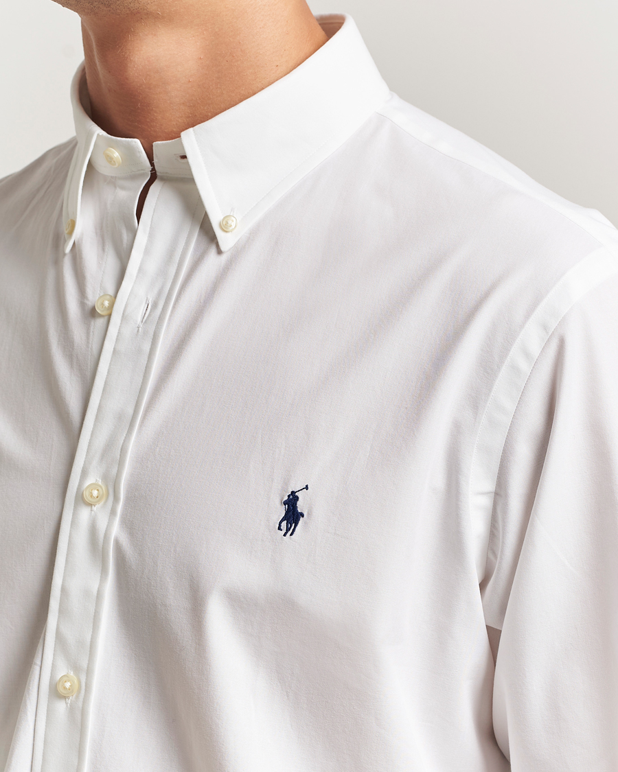Herren | Hemden | Polo Ralph Lauren | Custom Fit Stretch Poplin Shirt White