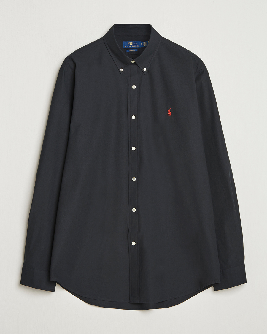 Herren | Hemden | Polo Ralph Lauren | Custom Fit Stretch Poplin Shirt Polo Black