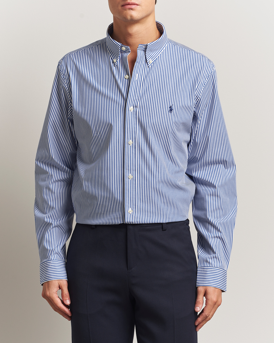 Herren | Hemden | Polo Ralph Lauren | Custom Fit Stretch Poplin Shirt Bengal Stripe