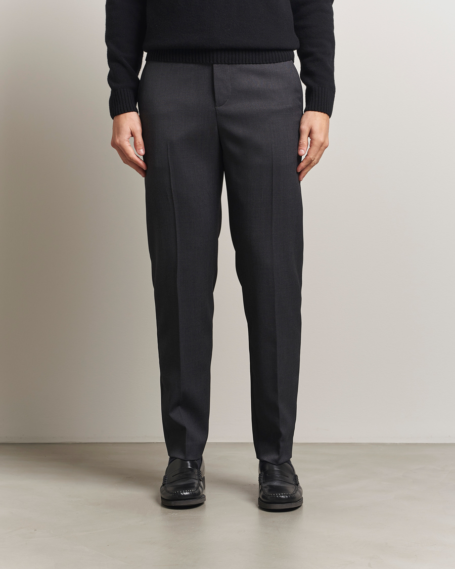 Herren | Hosen | Filippa K | Troy Tailored Drawstring Trousers Mid Grey
