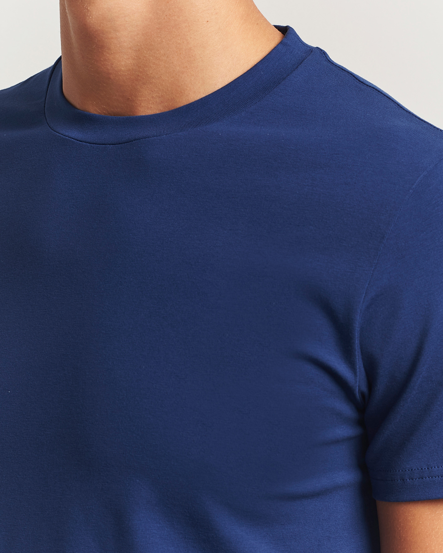 Herren | T-Shirts | Filippa K | Soft Lycra T-Shirt Royal Navy