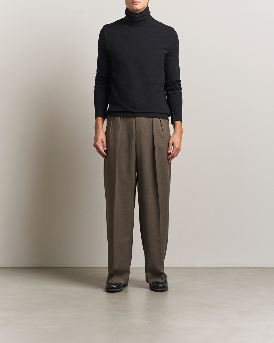 Herren | Pullover | Filippa K | Organic Cotton Stretch Turtleneck Black