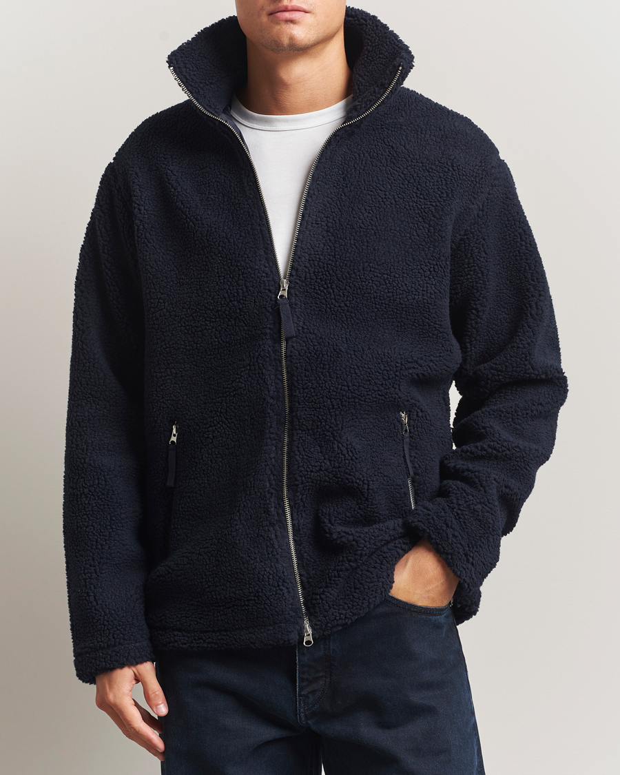 Herren | Jacken | A Day's March | Acton Fleece Jacket Navy
