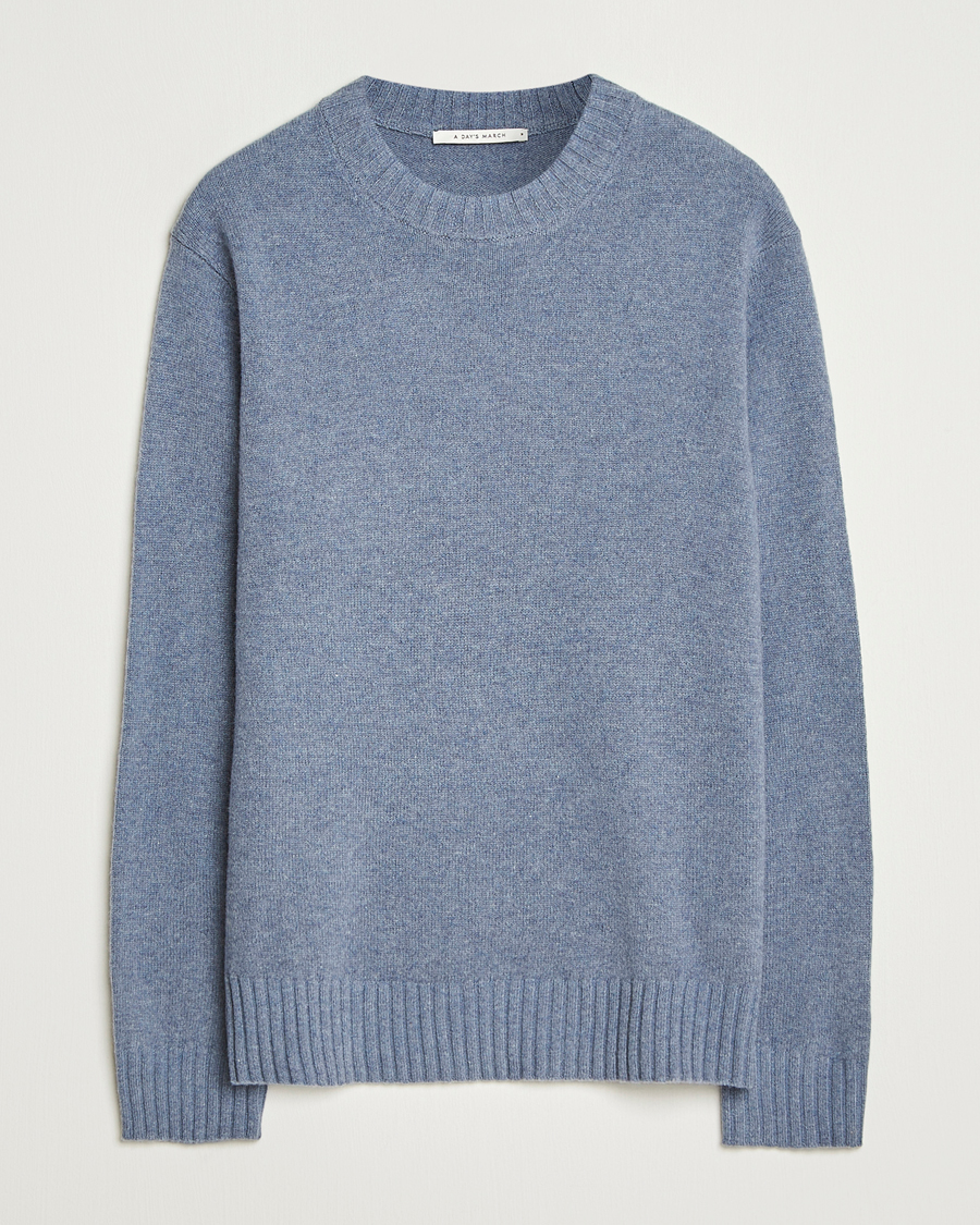 Herren | Pullover | A Day's March | Marlow Lambswool Sweater Frost