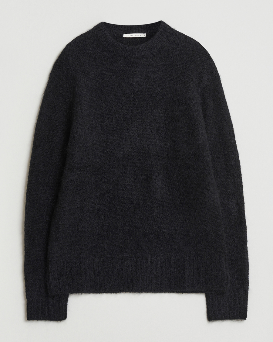 Herren | Pullover | A Day's March | Tietar Mohair Sweater Black