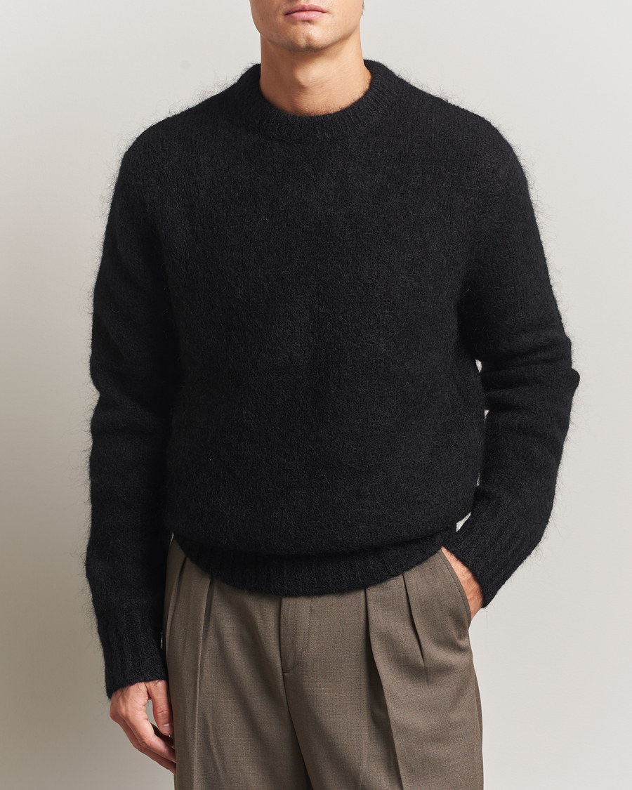 Herren | Pullover | A Day's March | Tietar Mohair Sweater Black