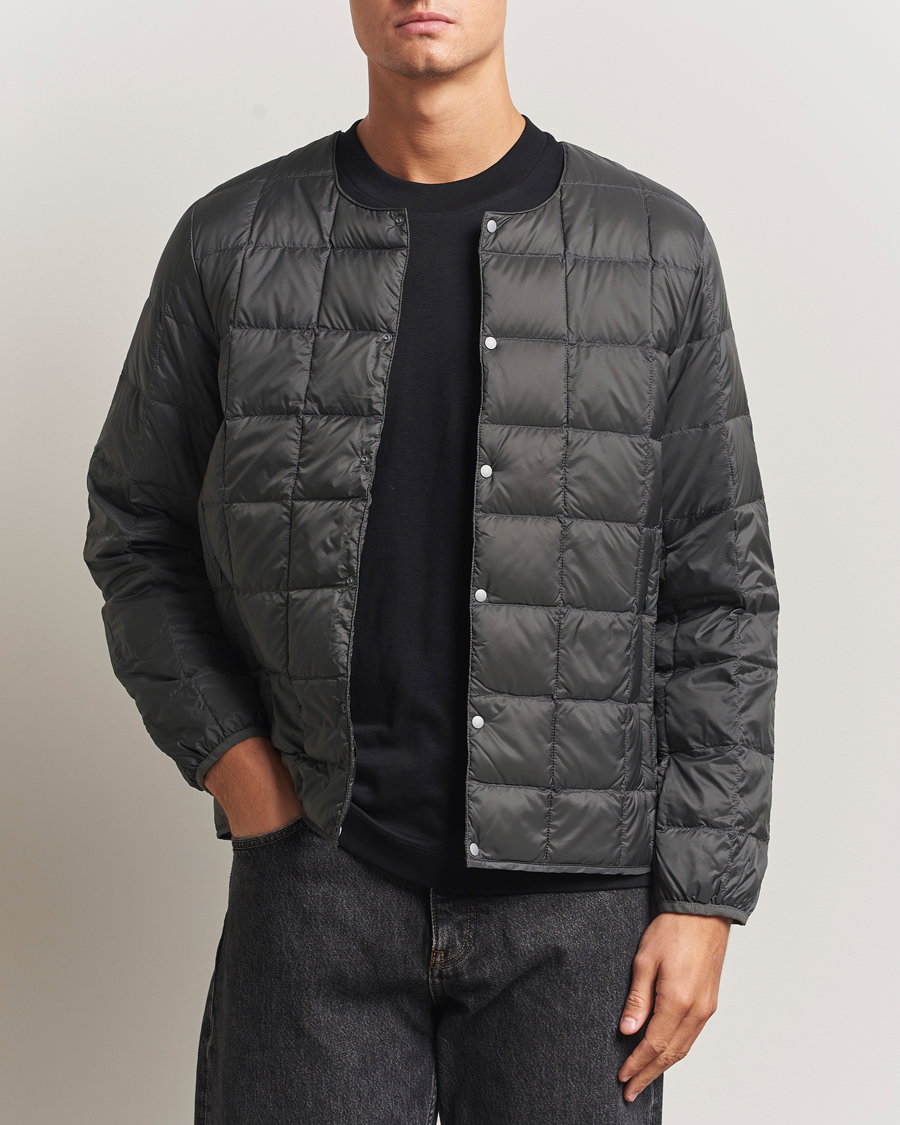 Herren | Jacken | TAION | Crew Neck Button Down Jacket Dark Grey