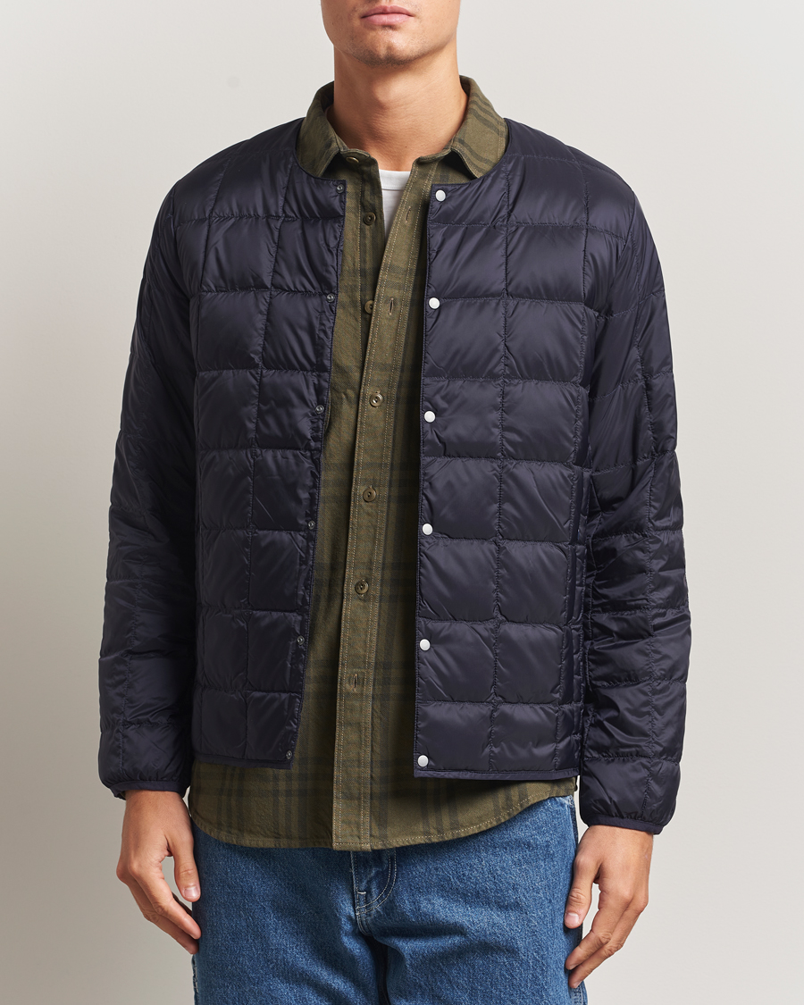 Herren | Jacken | TAION | Crew Neck Button Down Jacket Navy