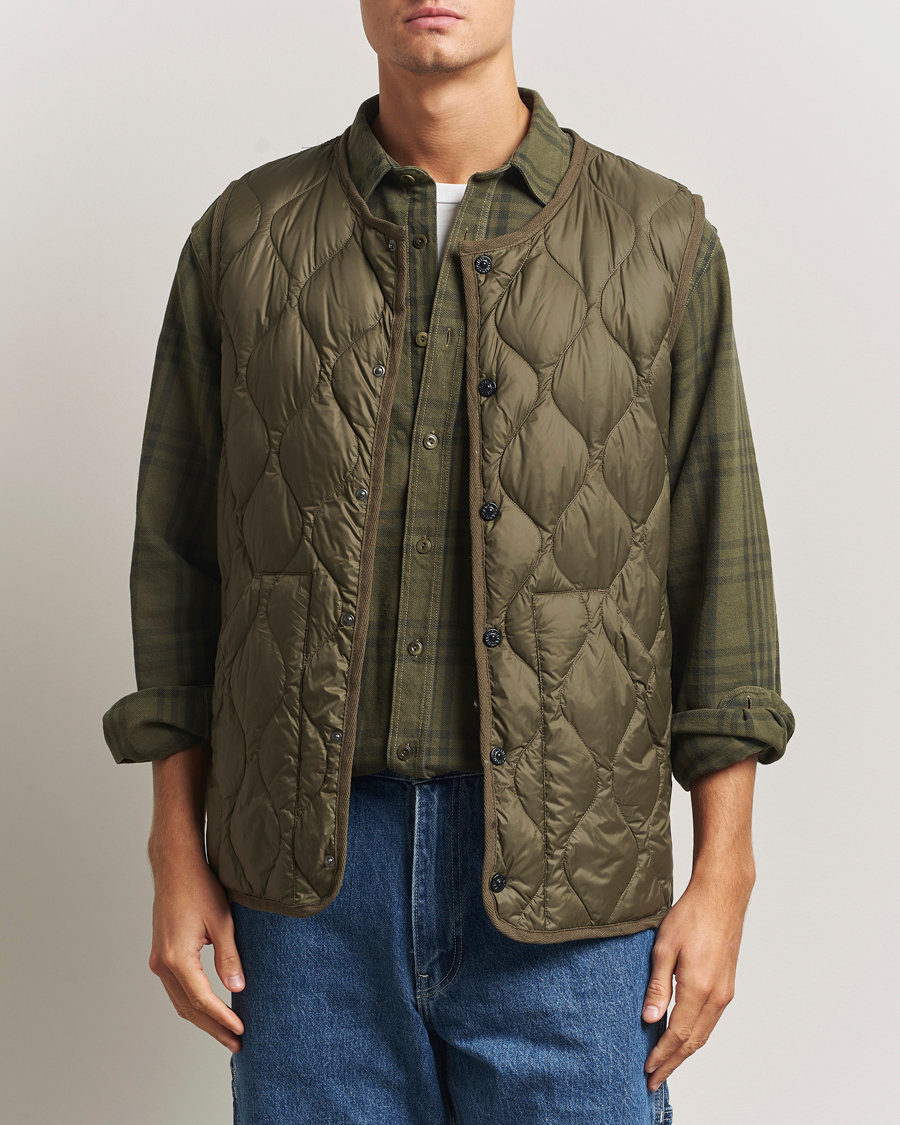 Herren | Westen | TAION | Military Crew Neck Down Vest Dark Olive