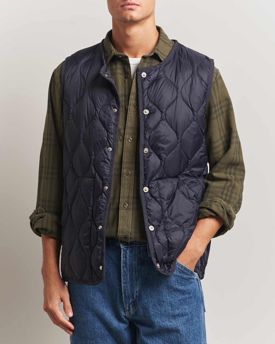 Herren | Westen | TAION | Military Crew Neck Down Vest Navy