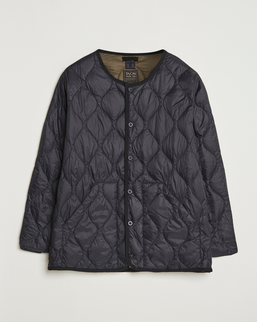 Herren | Jacken | TAION | Military Crew Neck Down Jacket Black