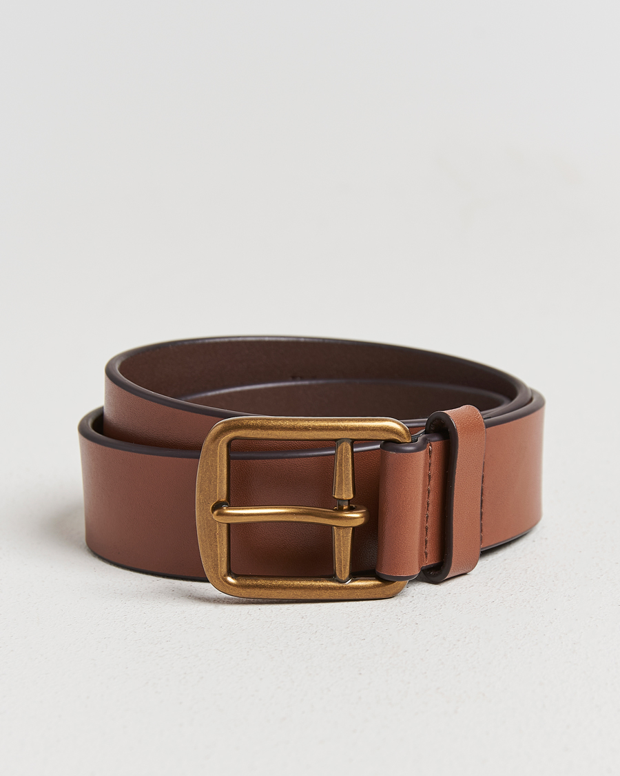 Herren | Gürtel | Polo Ralph Lauren | Signature Pony Leather Belt Saddle