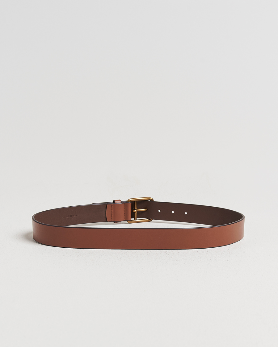 Herren | Gürtel | Polo Ralph Lauren | Signature Pony Leather Belt Saddle