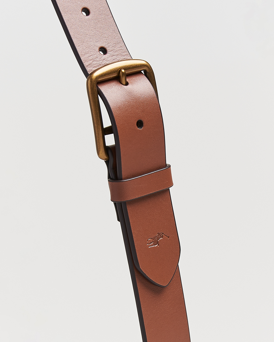 Herren | Gürtel | Polo Ralph Lauren | Signature Pony Leather Belt Saddle