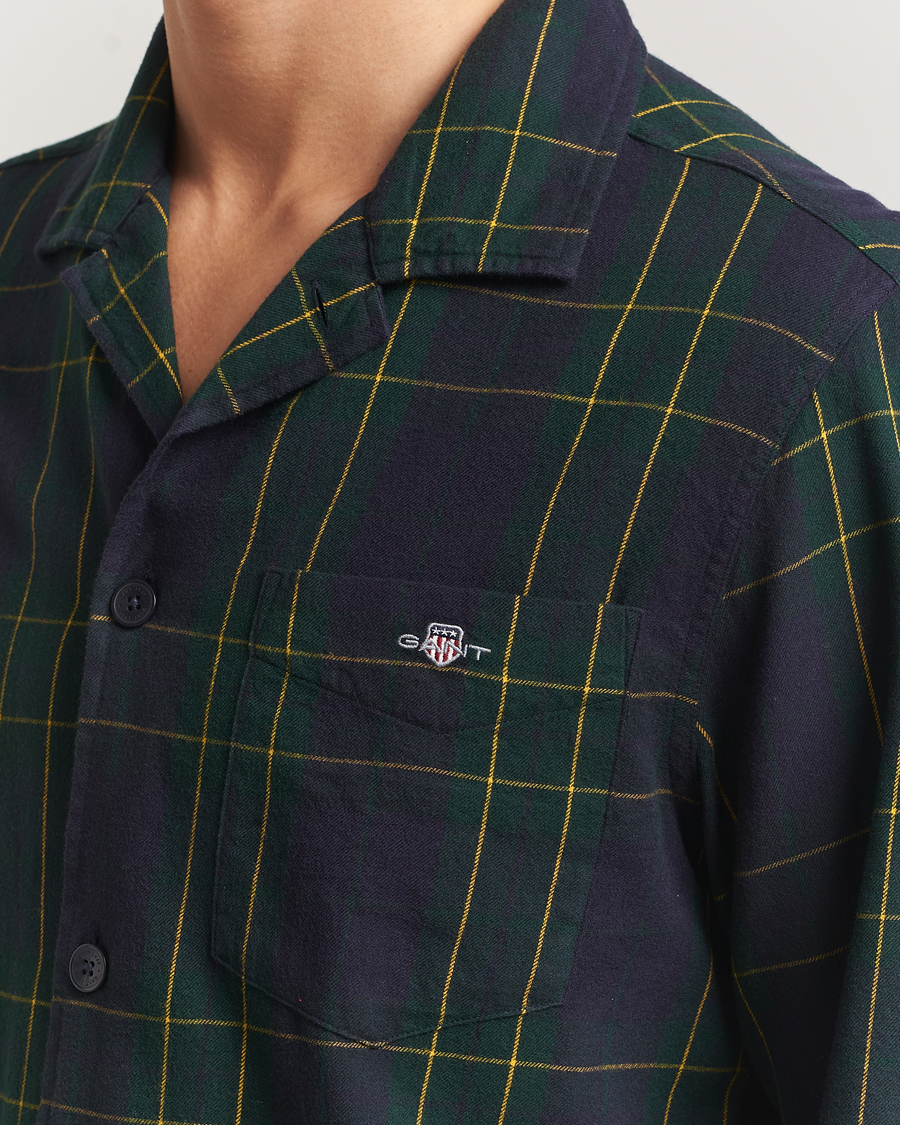 Herren | Schlafanzüge & Bademäntel | GANT | Flannel Checked Pyjama Set Forest Green
