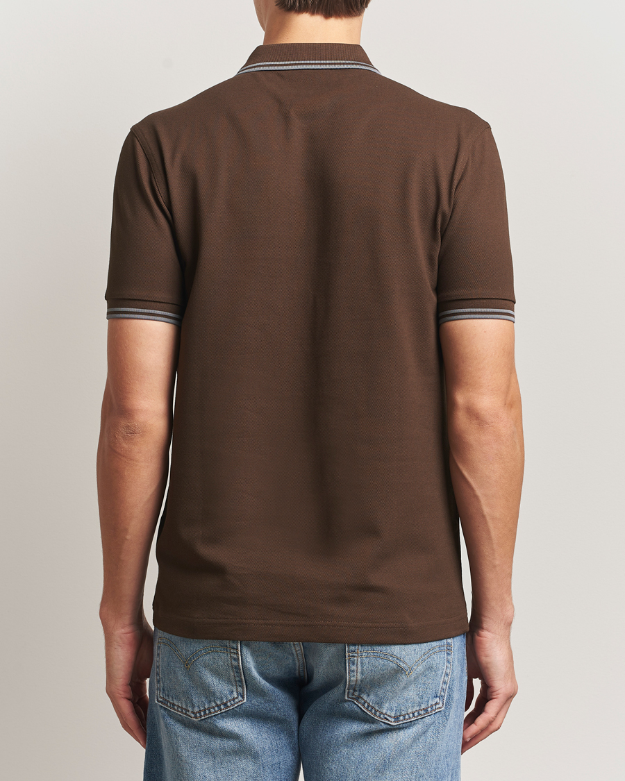 Herren | Poloshirts | Fred Perry | Twin Tipped Shirt Burnt Tobacco