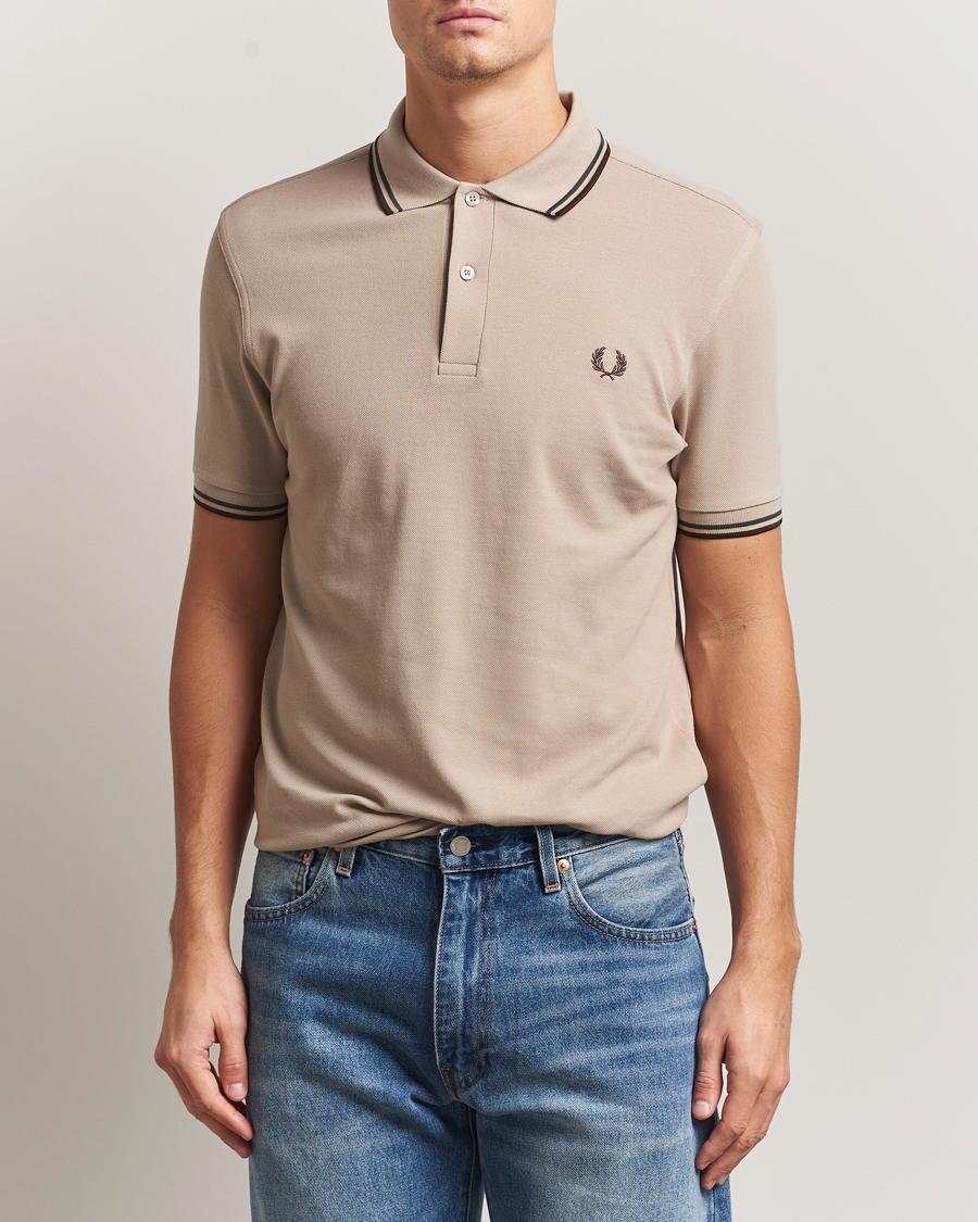 Herren | Poloshirts | Fred Perry | Twin Tipped Shirt Warm Oat
