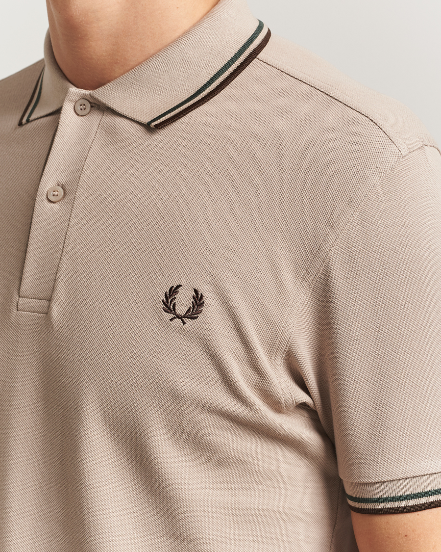 Herren | Poloshirts | Fred Perry | Twin Tipped Shirt Warm Oat