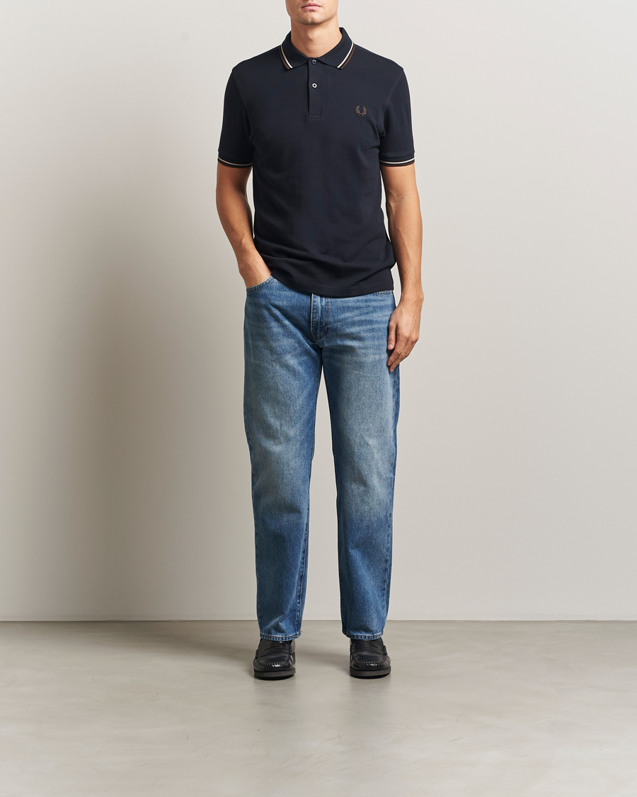 Herren | Poloshirts | Fred Perry | Twin Tipped Shirt Navy
