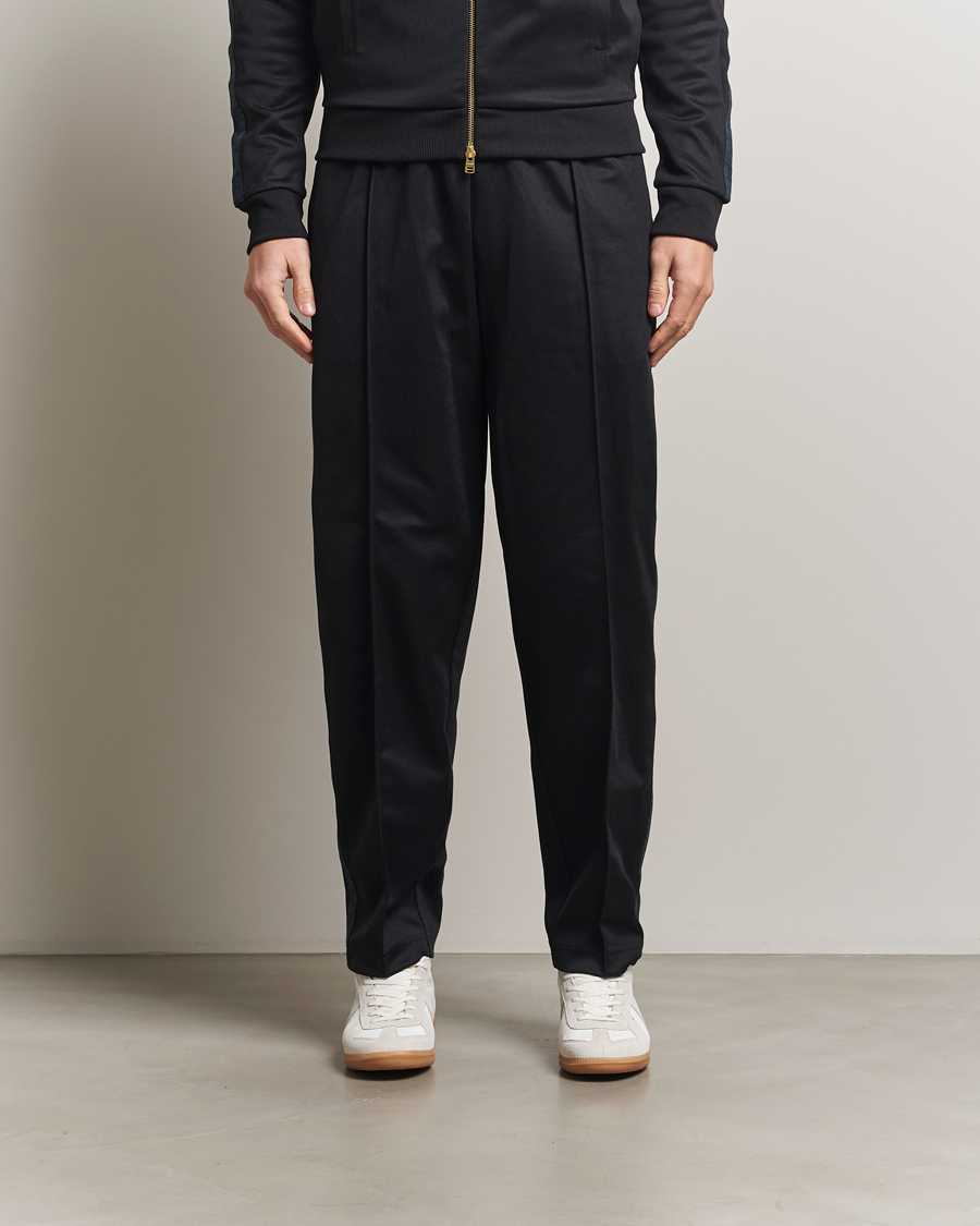 Herren | Hosen | Fred Perry | Blackwatch Tartan Taped Track Pants Black