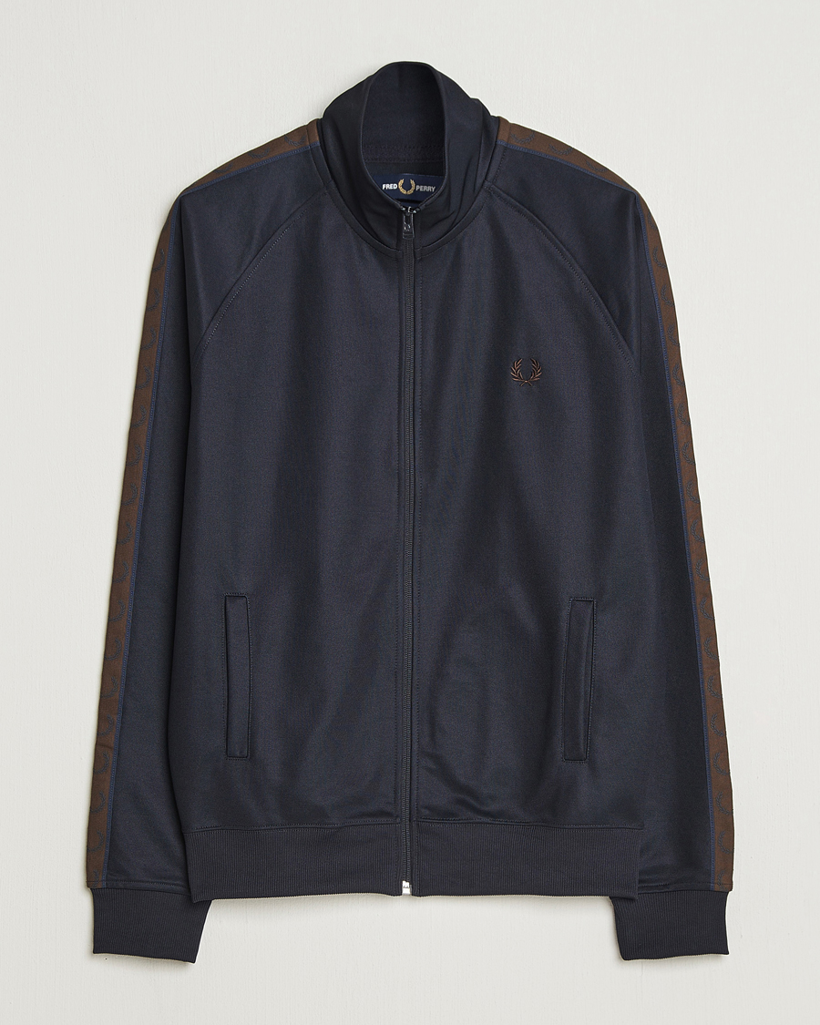 Herren | Pullover | Fred Perry | Taped Track Jacket Navy