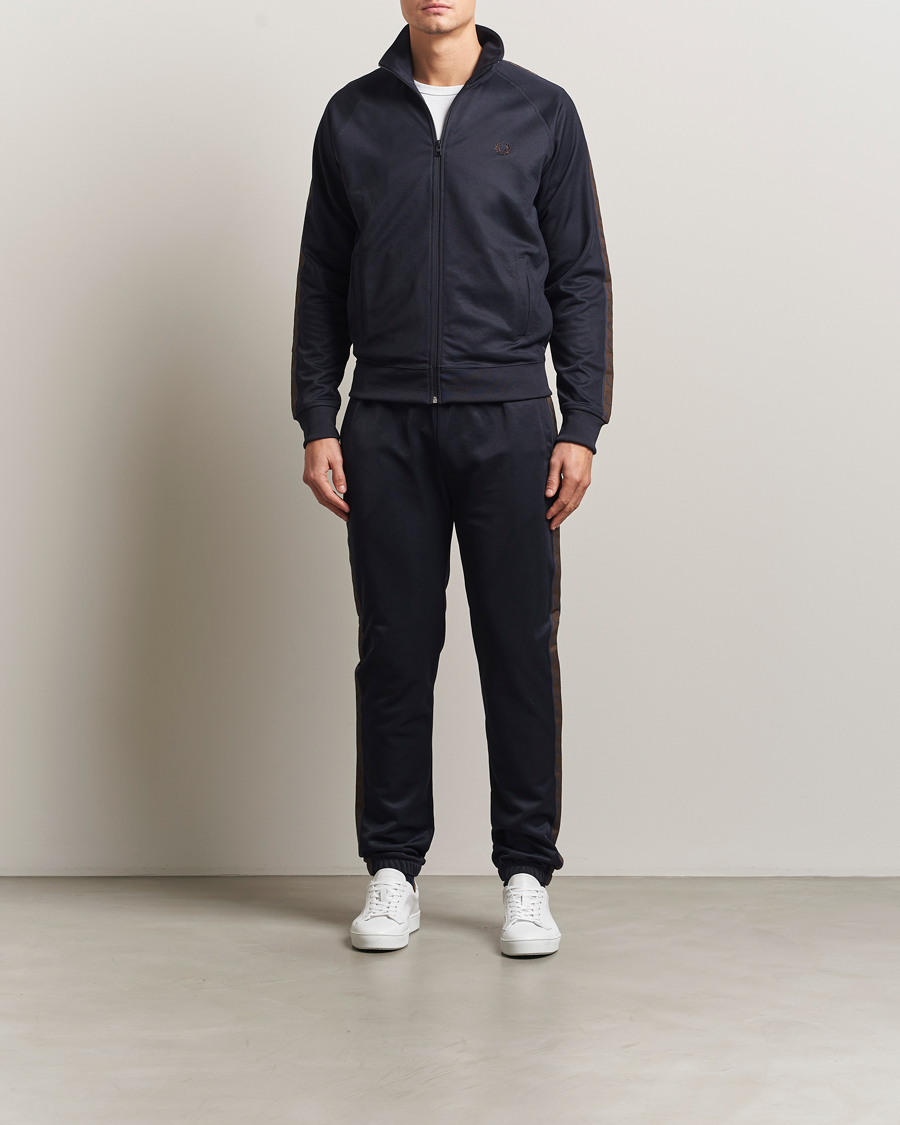 Herren | Pullover | Fred Perry | Taped Track Jacket Navy