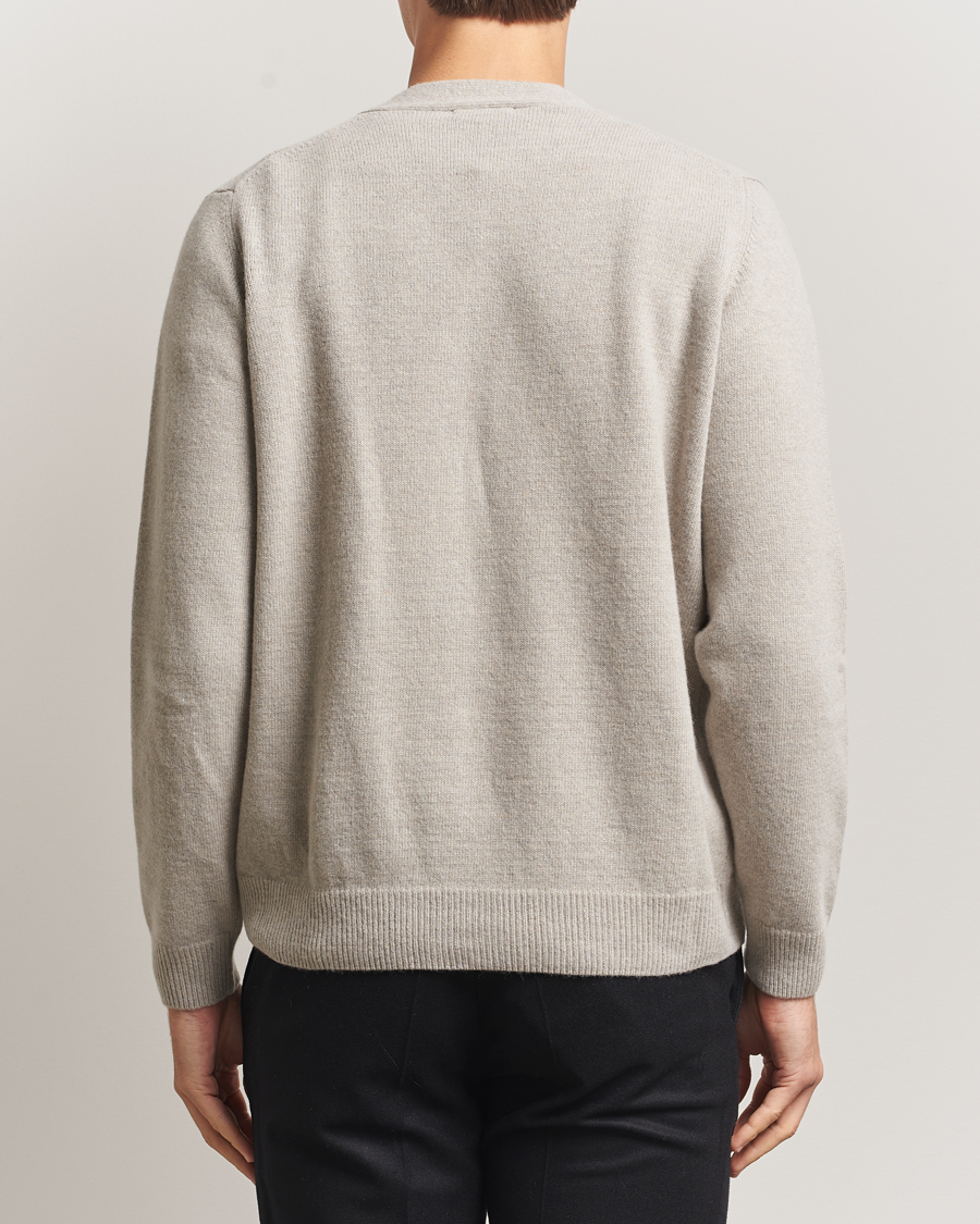 Herren | Pullover | Oscar Jacobson | Eduardo Wool Cardigan Beige