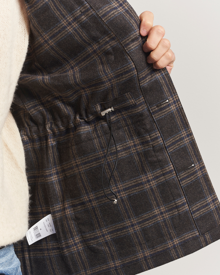 Herren | Jacken | Oscar Jacobson | Sirolo Checked Shirt Jacket Brown/Blue