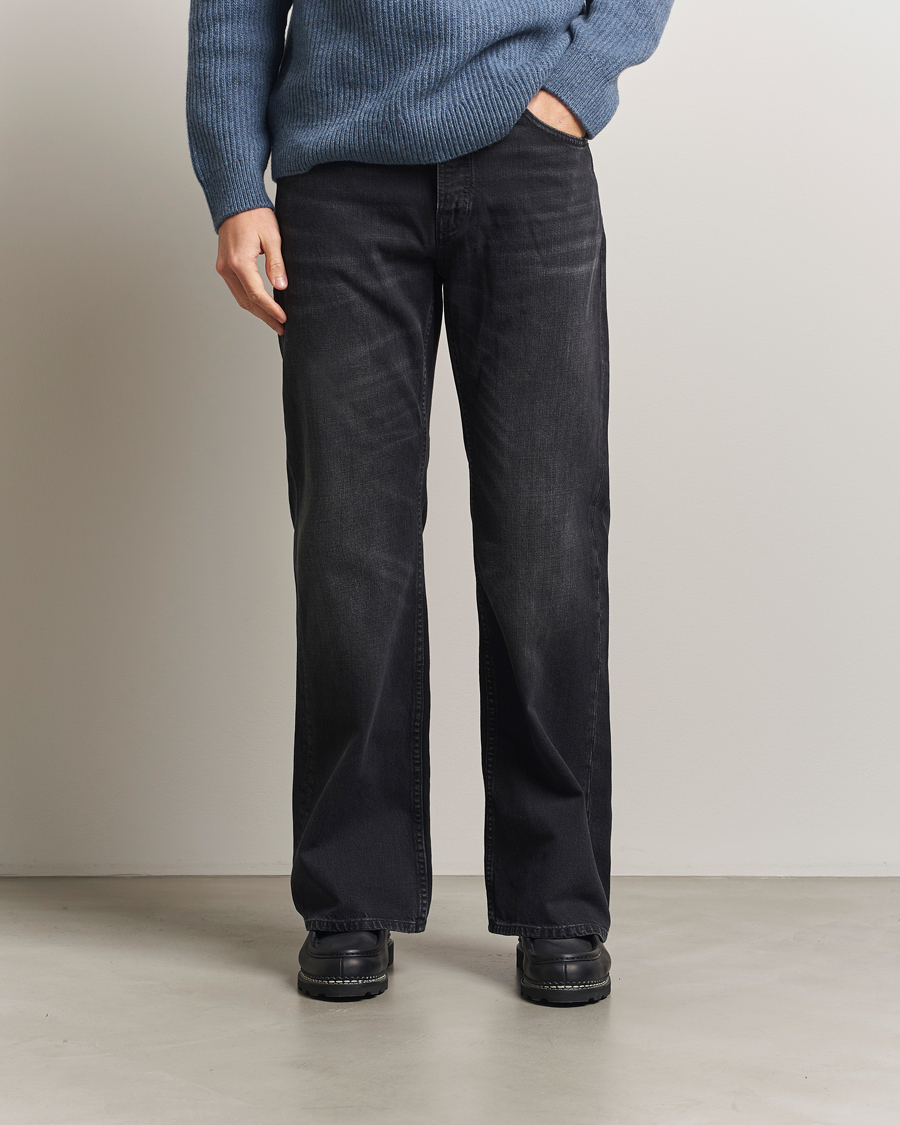 Herren | Jeans | Nudie Jeans | Flare Glenn Jeans Black Storm