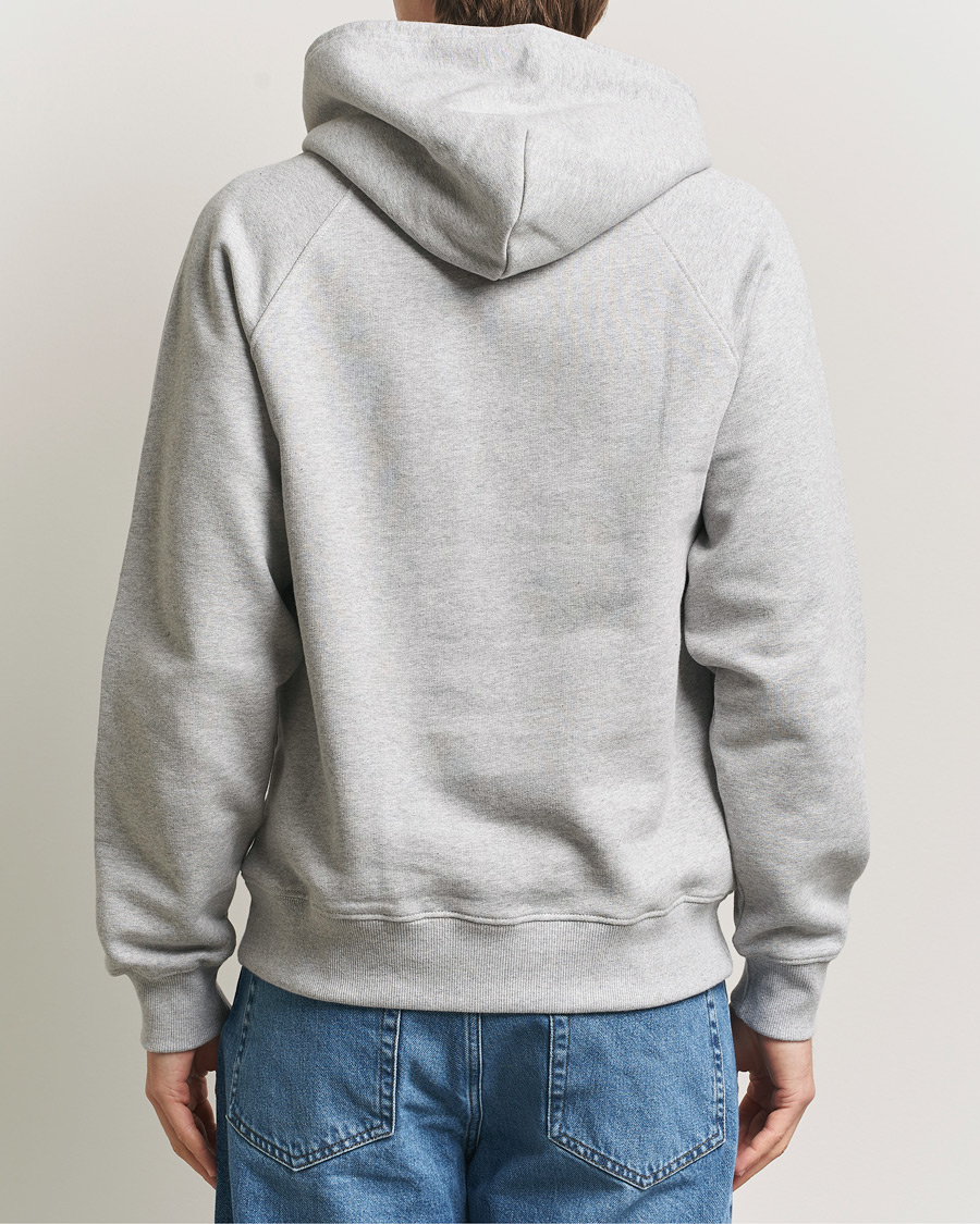 Herren | Pullover | Nudie Jeans | Gunde Logo Hoodie Grey Melange