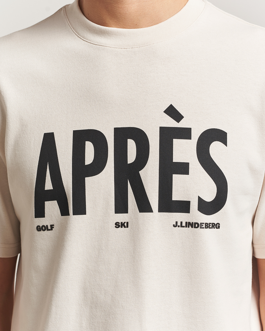 Herren | T-Shirts | J.Lindeberg | Hale Printed Crew Neck T-Shirt Moonbeam