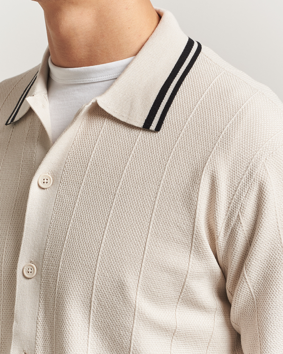 Herren | Pullover | J.Lindeberg | Willem Structured Cardigan Moonbeam