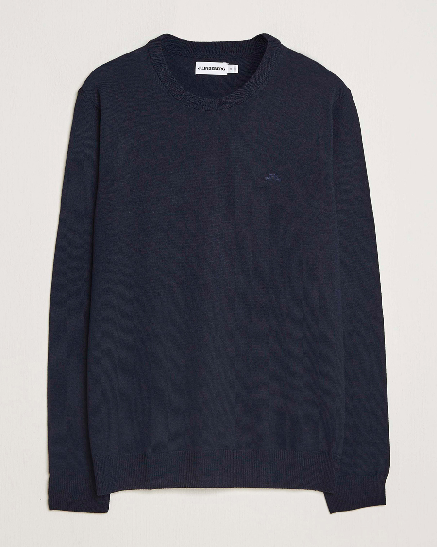 Herren | Pullover | J.Lindeberg | Keane Merino Crew Neck Navy