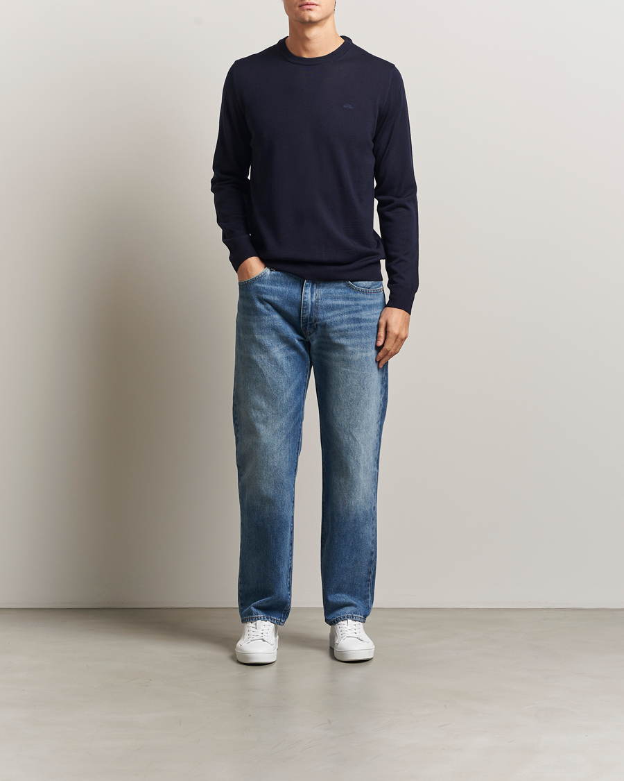 Herren | Pullover | J.Lindeberg | Keane Merino Crew Neck Navy