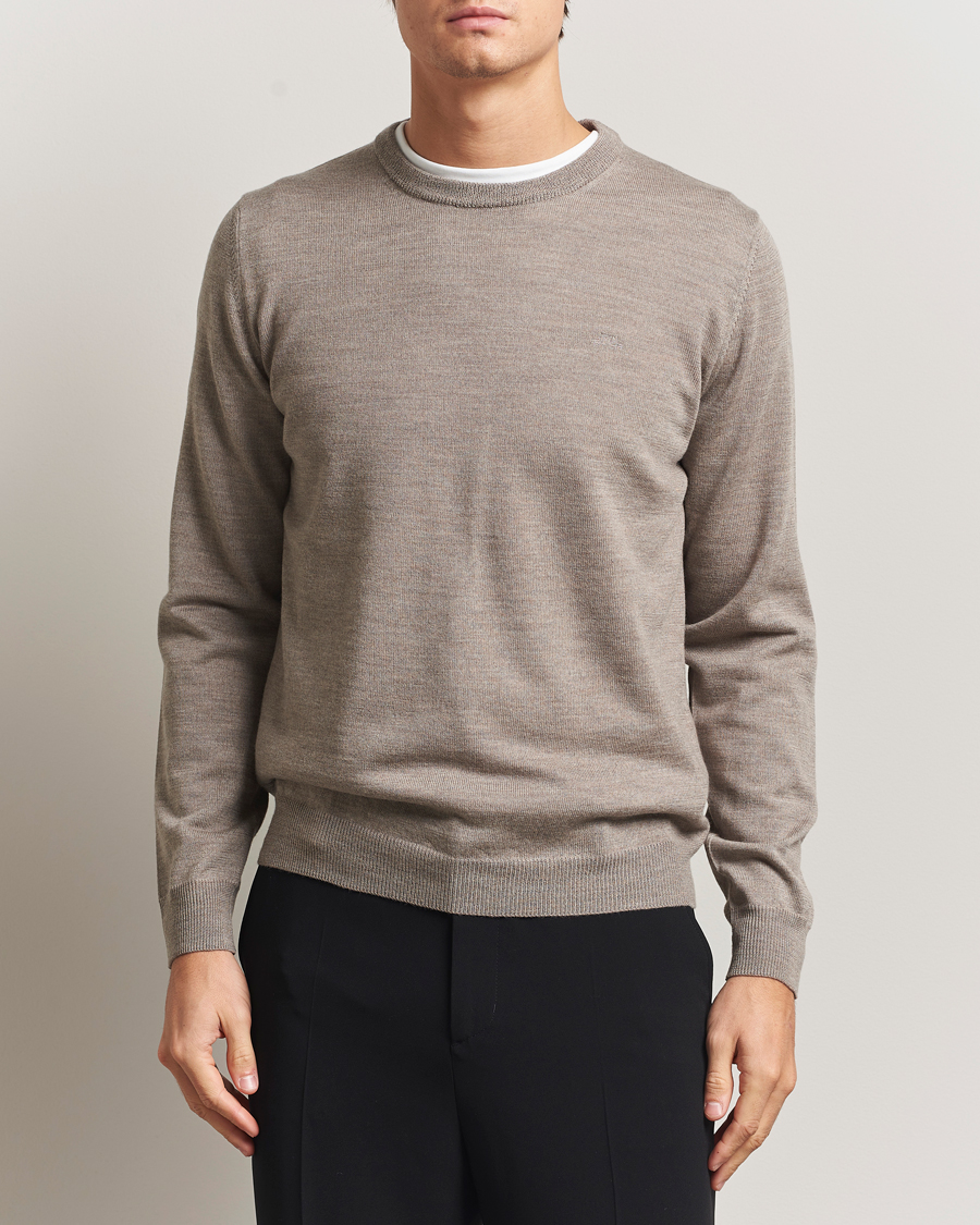 Herren | Pullover | J.Lindeberg | Keane Merino Crew Neck Brindle Melange