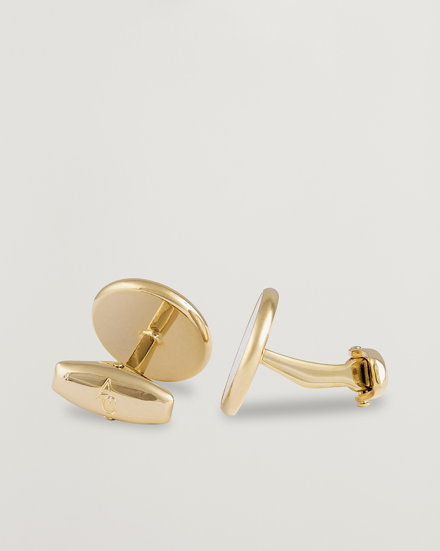 Herren | Manschettenknöpfe | Amanda Christensen | Cufflink & Shirt Studs Set Gold