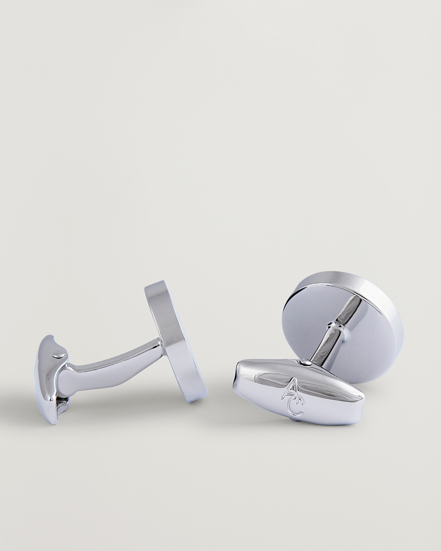 Herren | Manschettenknöpfe | Amanda Christensen | Classic Cufflink Silver/Black