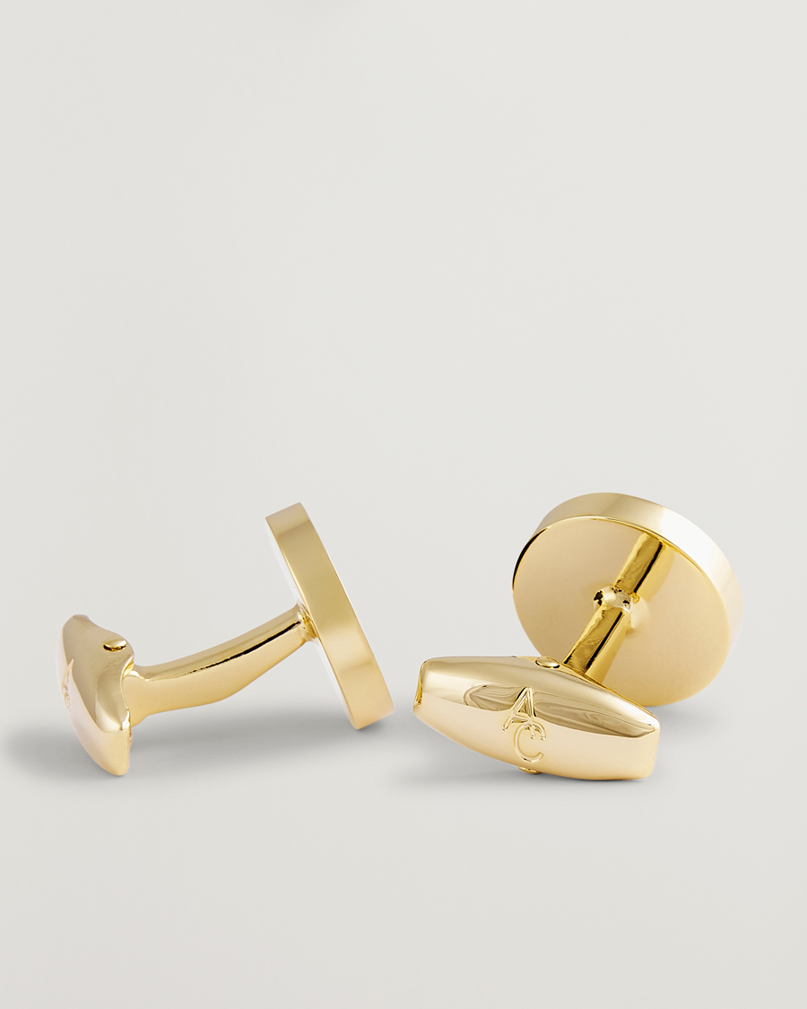 Herren | Manschettenknöpfe | Amanda Christensen | Classic Cufflink Gold/Black