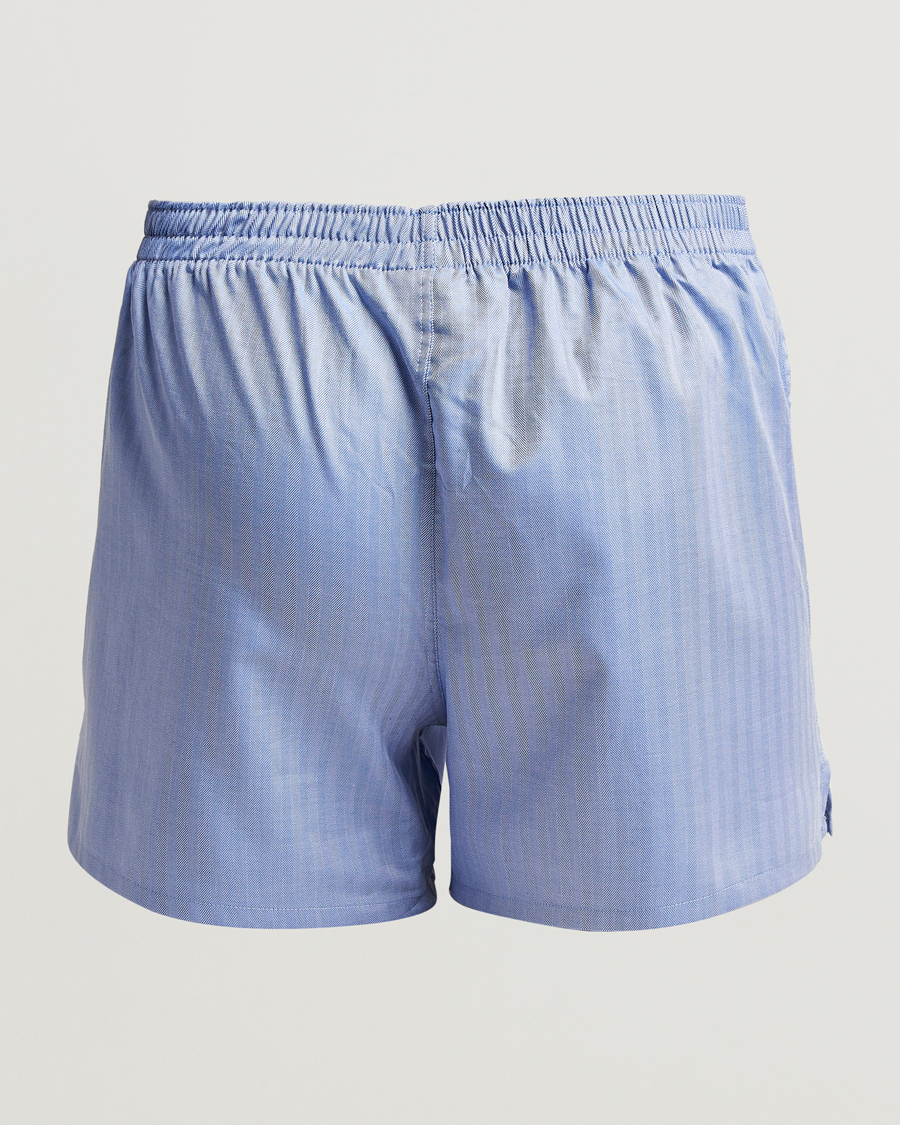 Herren | Unterwäsche | Falke | Cotton Woven Boxer Shorts Ocean Blue