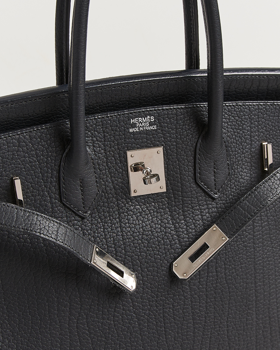 Herren | Pre-Owned & Vintage Bags | Hermès Pre-Owned | Birkin 35 Fjord Leather Black