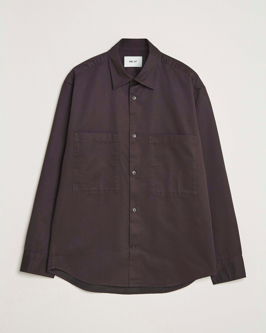 Herren | Hemden | NN07 | Freddy Tencel Workwear Shirt Dusky Port