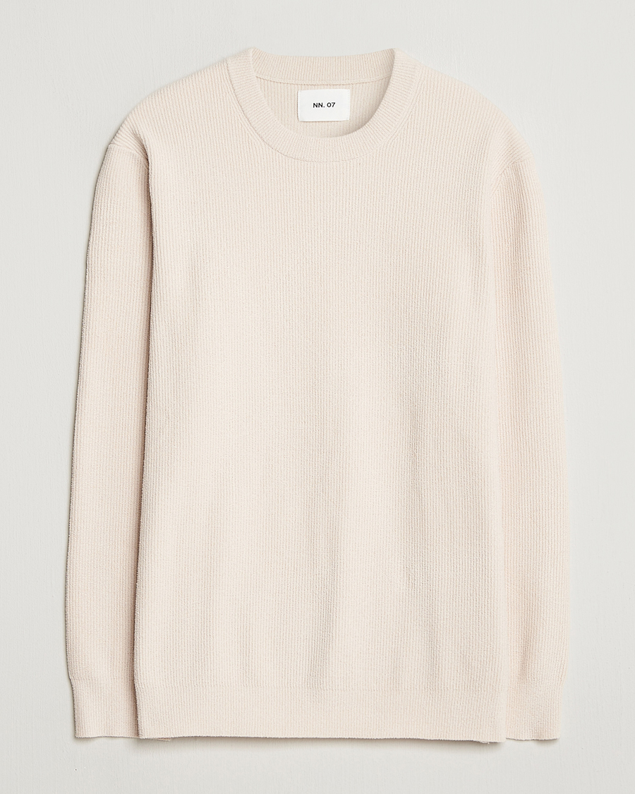 Herren | Pullover | NN07 | Danny Rib Knitted Crew Neck Ivory
