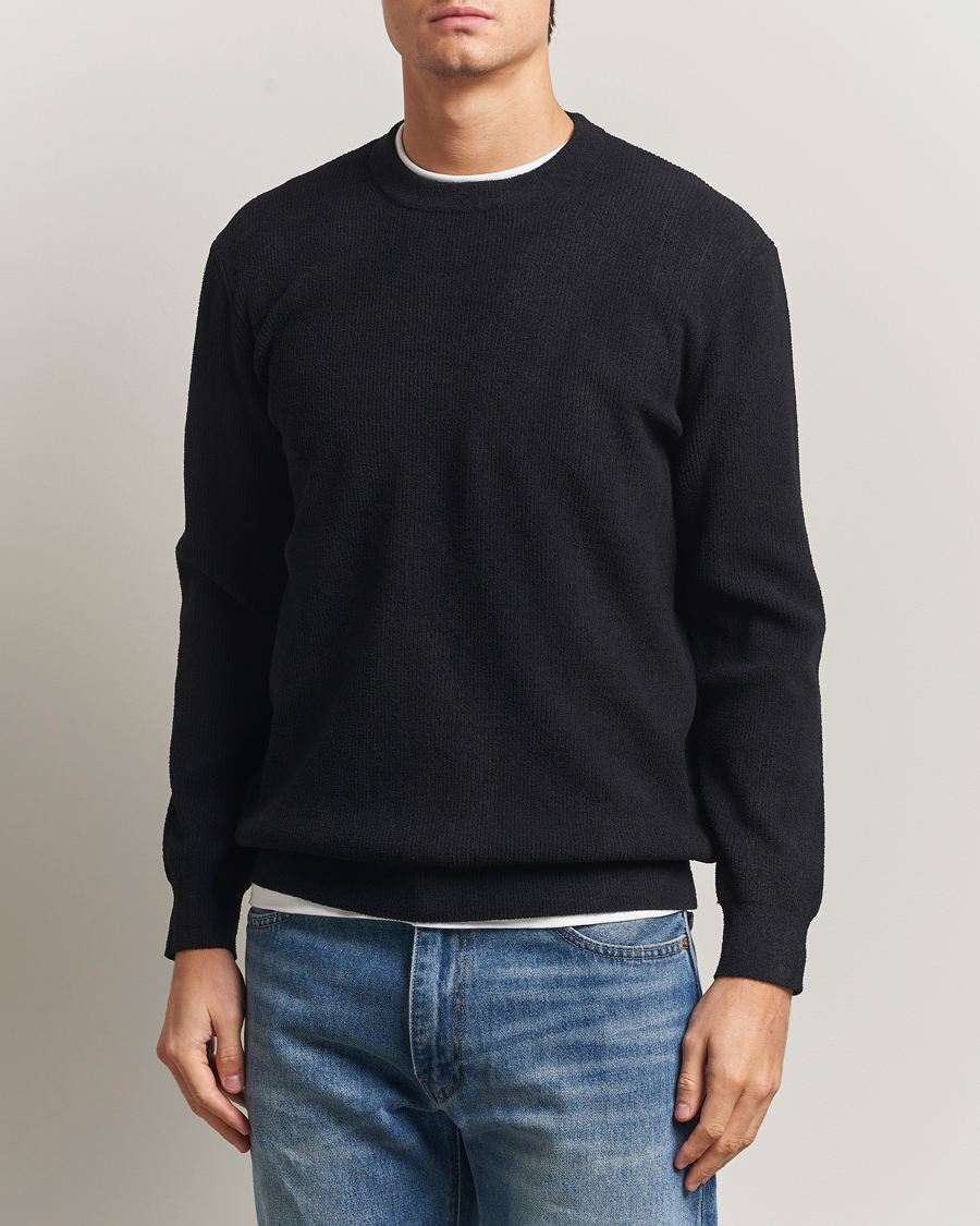 Herren | Pullover | NN07 | Danny Rib Knitted Crew Neck Black