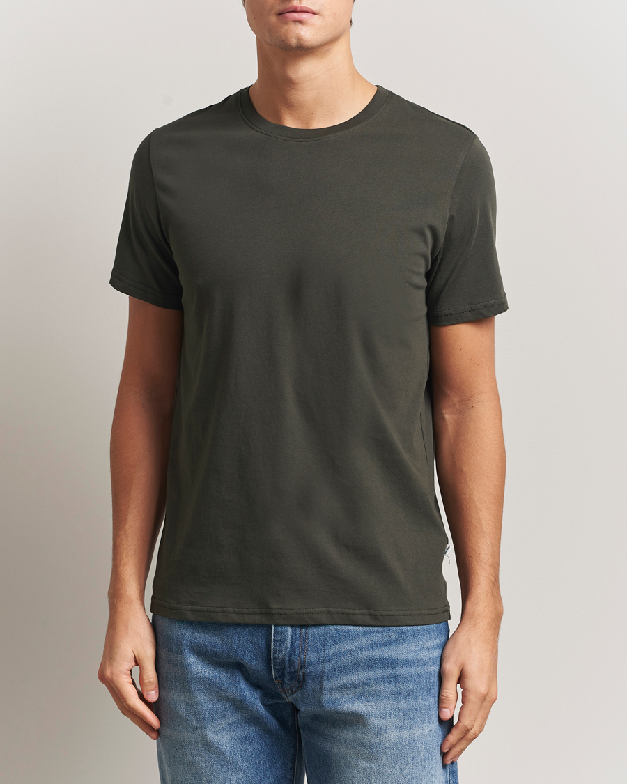 Herren | T-Shirts | NN07 | Percy Crew Neck T-Shirt Dark Army