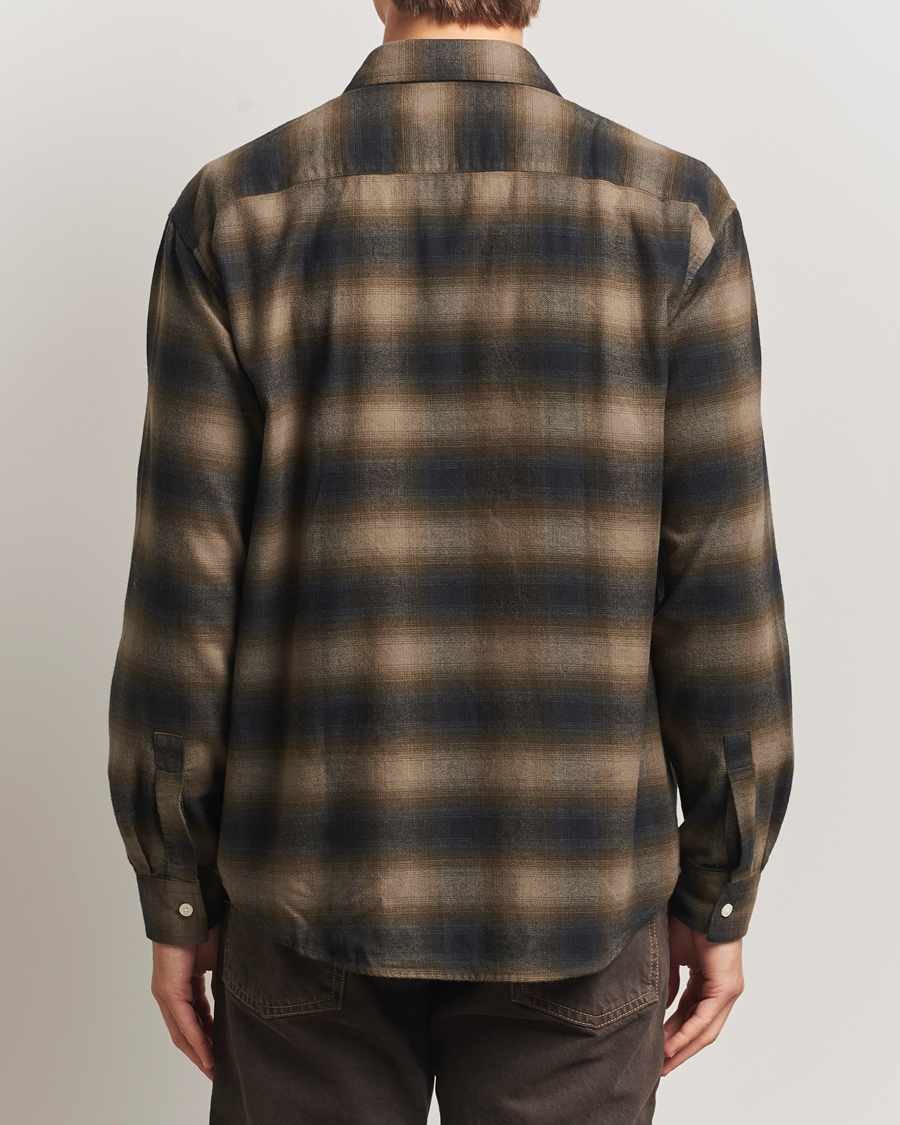 Herren | Hemden | NN07 | Deon Flannel Checked Shirt Black/Green