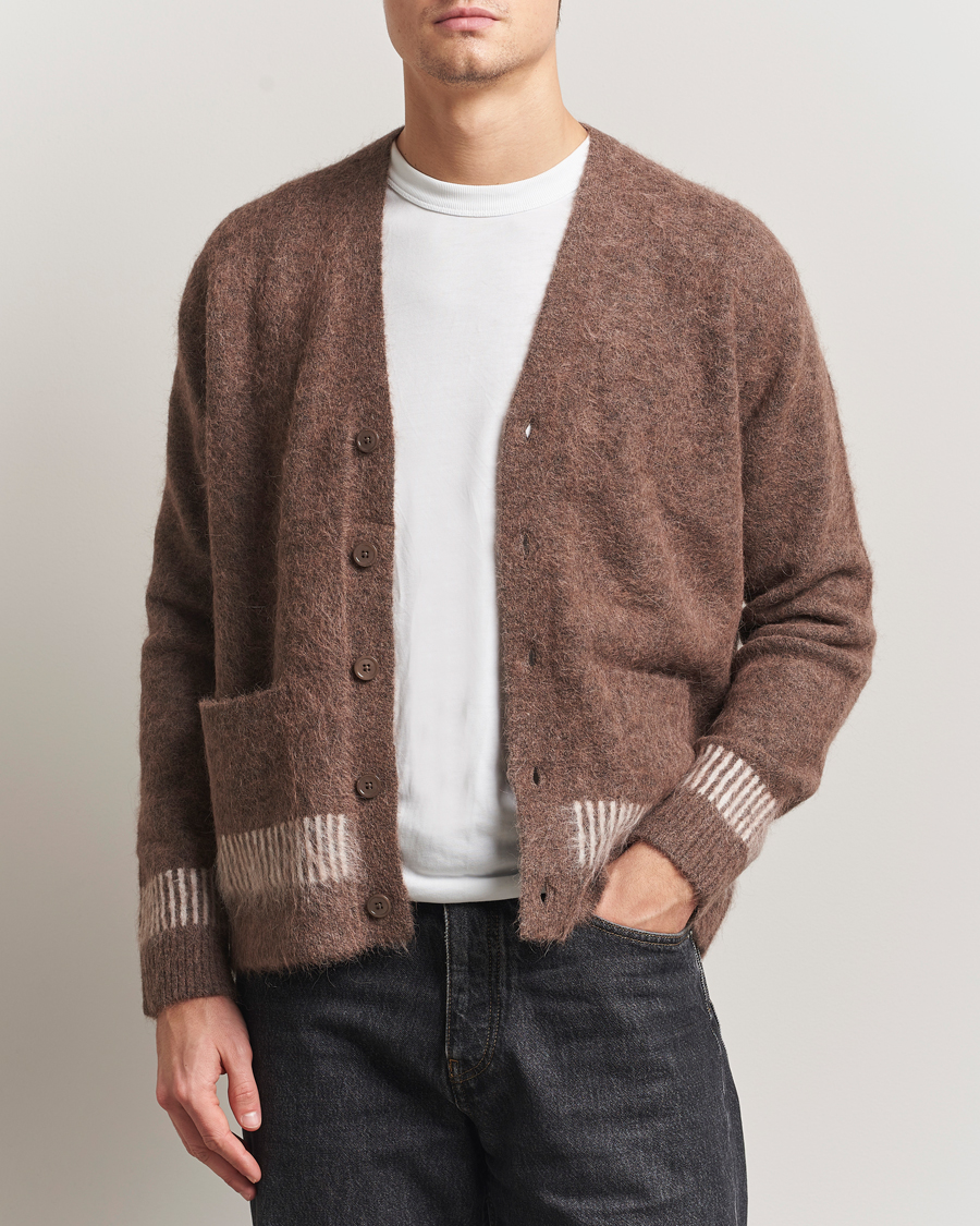 Herren | Pullover | NN07 | Russell Alpaca Knitted Cardigan Mable Husk